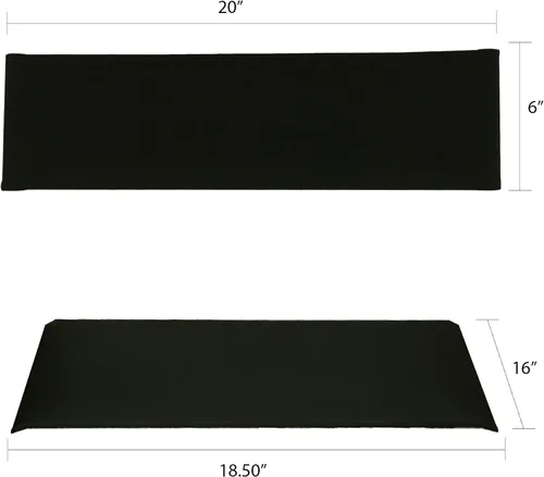 Vista 2 de Lona de reemplazo para silla de director Casual Home, Algodón, Negro