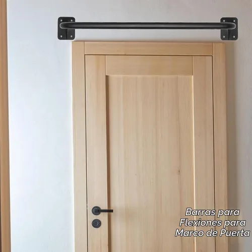Vista 5 de Wall Mounted Doorway Pull Up Bar, Heavy Duty Strength Training Pull-Up Bars for Doorframe, Support Beam or Joist Mount Thick Metal Sturdy Negro