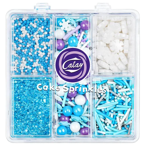 Vista 15 de Gránulos para decoración de pasteles, chispas de azúcar de chocolate de 4.8 onzas con estrellas sin pareils, confeti de azúcar y jimmies