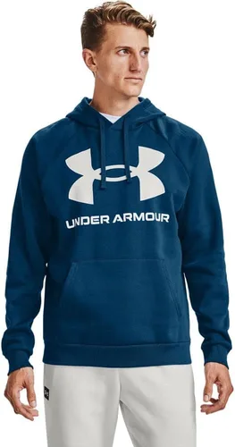 Vista 16 de Under Armour mens Rival Fleece Big Logo Hoodie (176) Fresh Clay/ Onyx White