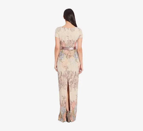 Vista 2 de Adrianna Papell Vestido de columna Matelasse para mujer