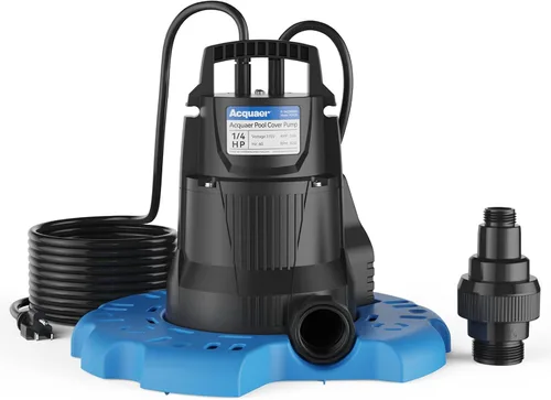 Vista 9 de Acquaer Bomba de agua sumergible Bomba de sumidero de 1/6 HP, bomba de utilidad termoplástica, pequeña bomba de agua eléctrica de 1750 GPH para Gery