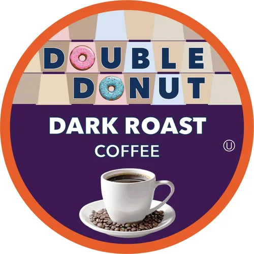 Vista 14 de Double Donut Coffee Cápsulas de café de arándanos, cápsulas de café con sabor a arándanos de una sola porción, café tostado medio para cafeteras