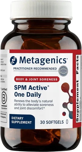 Vista 9 de Metagenics SPM Active One Daily Supplement, 14 cápsulas blandas