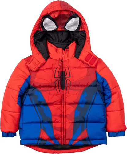 Vista 7 de Marvel Avengers Spider-Man Hulk Black Panther Captain America - Abrigo de invierno con cremallera para niños pequeños a grandes