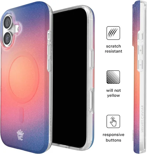 Vista 450 de VELVET CAVIAR Funda para iPhone 15, compatible con MagSafe, probada contra caídas de 10 pies, fundas protectoras de diseño, leopardo color rosa