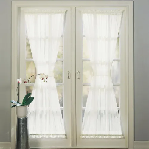 Vista 15 de No. 918 Emily Panel de cortina de gasa transparente Gris antracita