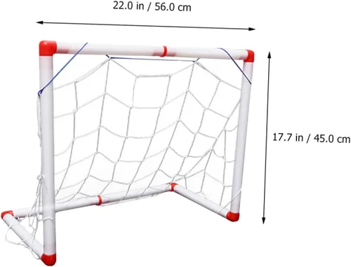 Vista 2 de Luxshiny Portería de fútbol portátil plegable para puerta de fútbol ligera resistente a la intemperie para jugar en interiores y exteriores