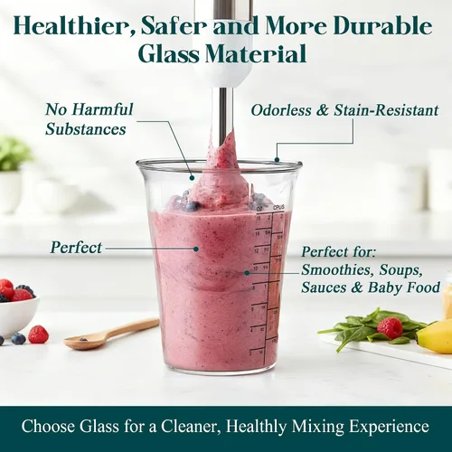 Vista 4 de Taza medidora de licuadora de 16 oz compatible con Cuisinart CSB-79 CSB79MC 16oz (500ml) immersion blender cup is specially compatible with
