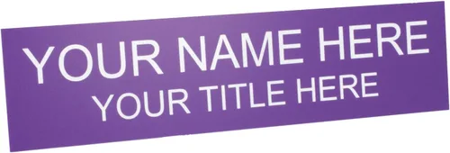 Vista 23 de ExcelMark Placa de nombre personalizada para puerta, oficina, pared, personalizada con tu texto, 2 x 8 pulgadas (1 línea, negro)