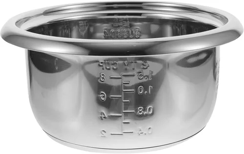 Vista 7 de Cabilock Arrocera de acero inoxidable, olla interior de acero inoxidable, olla de arroz multiusos de gran capacidad para cocinar en casa