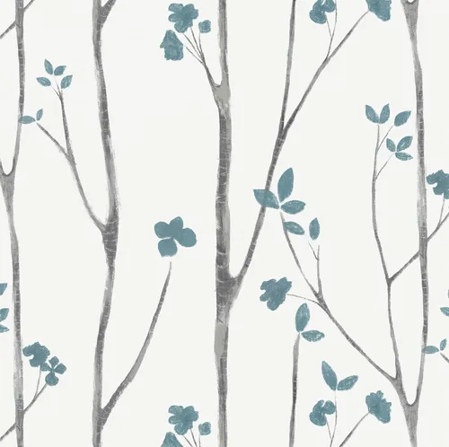 Vista 18 de Timeet - Papel pintado floral blanco y rosa, papel de pared moderno, papel de contacto para despegar y pegar, autoadhesivo, extraíble