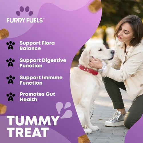 Vista 3 de Probióticos para perros para la salud digestiva – 120 masticables para perros – Probióticos para perros – Probióticos para perros – Probióticos