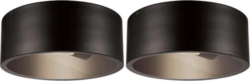 Vista 13 de GLOBE Electric 66000038 18.5W Lámpara de techo empotrable LED integrada para interior y exterior, blanco mate, acento en tono madera, mejoras