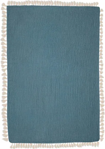 Vista 10 de Crane Baby Manta de muselina para bebé, de algodón suave, ligera, para bebé, niños y niñas, Riverstone, 30 x 40 pulgadas