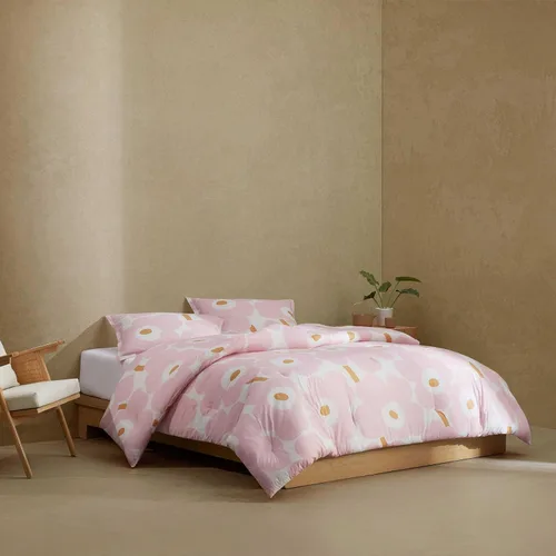 Vista 19 de Marimekko - Juego de funda de edredón tamaño Queen, ropa de cama de algodón con fundas a juego y cierre de botón, decoración del hogar para todas