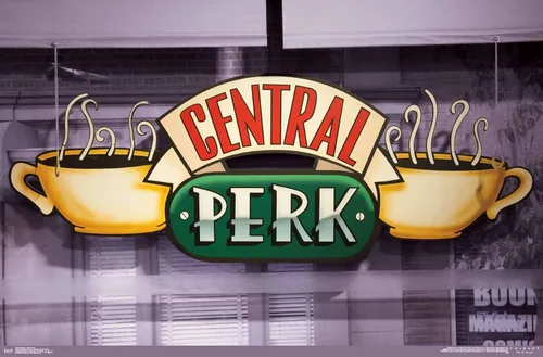 Vista 16 de Trends International Friends - Póster de pared de Central Perk, 14.725 x 22.375 pulgadas, versión enmarcada de madera de granero