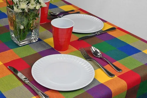 Vista 8 de DII Plato redondo de melamina reutilizable de 9 pulgadas para fiesta o picnic, juego de 12, blanco