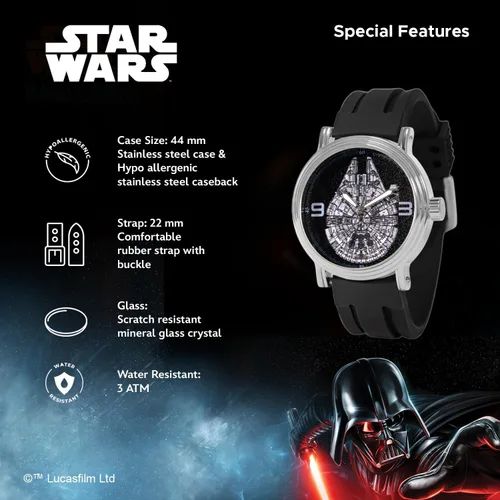 Vista 4 de Star Wars Reloj de cuarzo analógico vintage para adultos