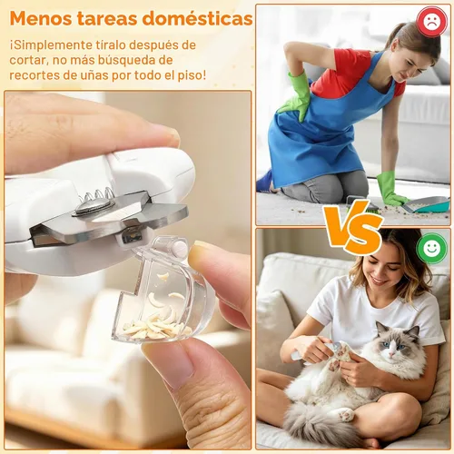 Vista 3 de Cortaúñas y amoladora para perros con luz LED