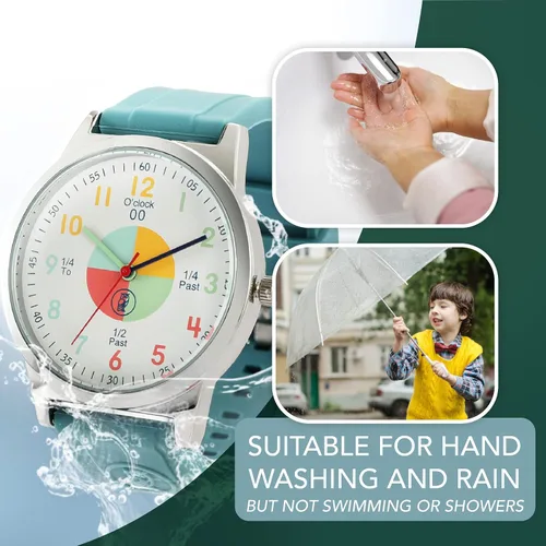 Vista 6 de Reloj para niños relojes analógicos para niños Ideal para niños y niñas a partir de 4 años Reloj analógico perfecto para niños herramienta