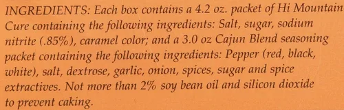 Vista 3 de Hi Mountain Kit de curación y condimento de cecina - CAJUN BLEND Bold Cajun flavor, Medium spicy heat, Perfect for beef and wild game jerky, Works