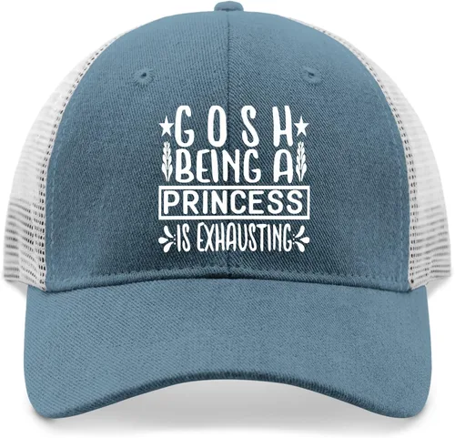 Vista 9 de devor Caps Coash Being a Princess is Exhausting Baseball Cap for Women Funny Denim Caps Adjustable