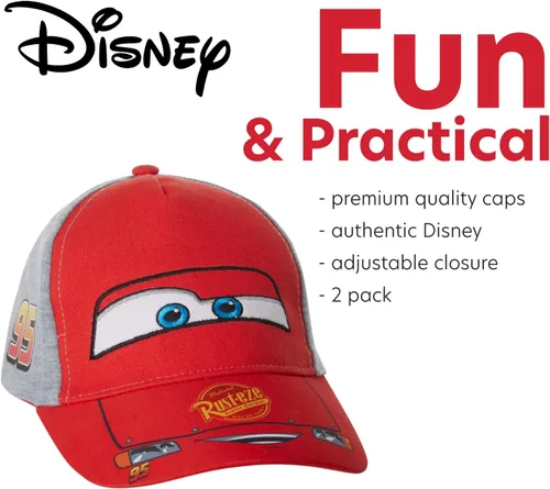 Vista 3 de Disney Minnie Mouse Ears - Gorro de béisbol para niñas de talla 2-4 o 4-7