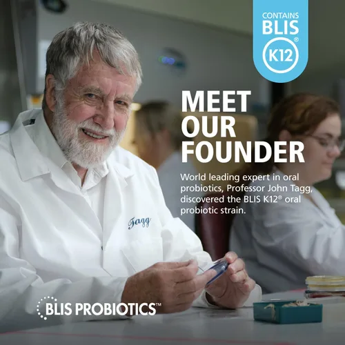 Vista 8 de BLIS ThroatHealth Probióticos orales K12 - Apoyo inmunológico y de garganta, vainilla - 30 pastillas, 2.5 mil millones de UFC