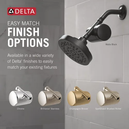 Vista 5 de Delta Grifo Clarifi Accesorio de filtro de ducha estándar dorado con cartucho de filtro adicional
