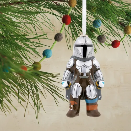 Vista 5 de Hallmark Star Wars: The Mandalorian and Grogu Holding Cup Decoupage Adornos de Navidad, juego de 2 (0003HCM1125)