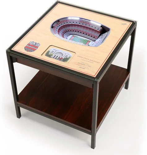 Vista 16 de YouTheFan NCAA - Mesa auxiliar iluminada StadiumView de 25 capas