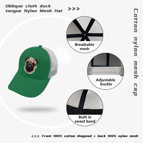 Vista 7 de Baseball Caps Pug Dog Dad Hat, Vintage Hats for Women