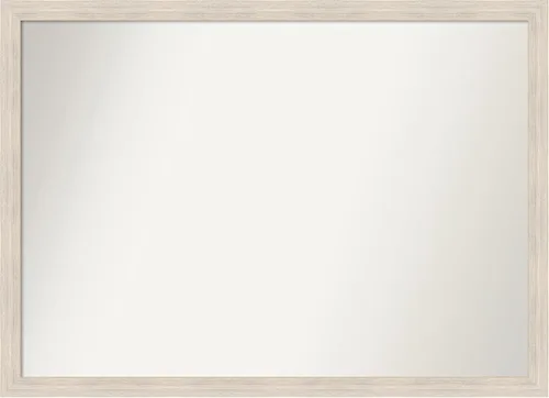 Vista 510 de Amanti Art Espejo personalizado, espejo de baño estrecho Alexandria White Wash, espejo de pared o espejo de tocador de baño sobre el fregadero