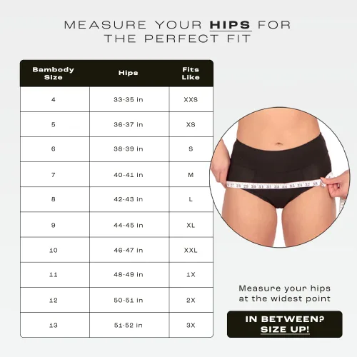 Vista 6 de Bambody Absorbent Panties, Period Underwear for Women and Teens - Leakproof, Soft, Breathable, Comfortable