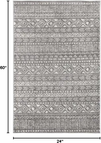 Vista 2 de SAFAVIEH Tulum Collection - Alfombra decorativa de 2 x 5 pies, diseño marroquí bohemio envejecido, no desprende pelusa y de fácil cuidado, ideal
