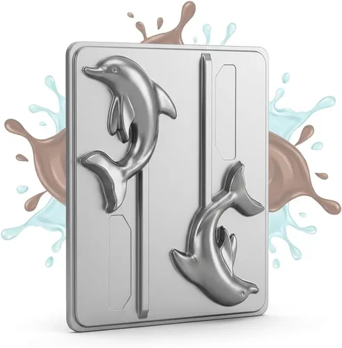 Vista 3 de Dolphin Lollipop Chocolate Candy Mold 3409