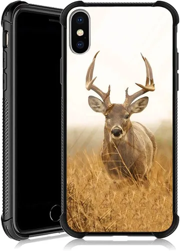Vista 12 de DJSOK Funda compatible con iPhone XR, diseño con patrón de parachoques trasero, esquinas reforzadas antiarañazos, caver de TPU suave, fundas
