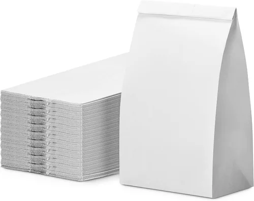 Vista 20 de Culinware Bolsas de papel kraft de 2 libras, bolsas de papel marrón duraderas para aperitivos, sándwich, pasteles, palomitas de maíz, comestibles