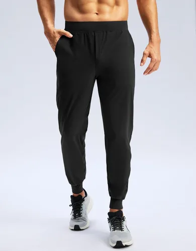 Vista 2 de Soothfeel Pantalones deportivos para hombre con bolsillos con cremallera, pantalones de entrenamiento atléticos ligeros para gimnasio, golf, correr