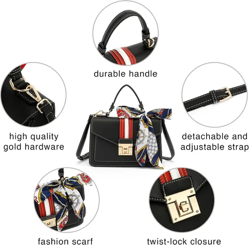 Vista 5 de Scarleton H2065 - Bolso de mano para mujer, monederos para mujer