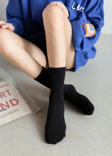 Vista 4 de Irisbear Calcetines deportivos para mujer, estilo casual, atléticos, ligeros, de algodón, 5 pares
