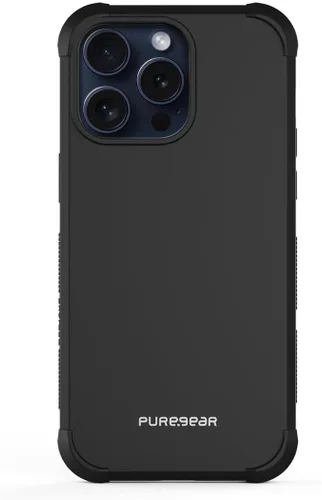 Vista 8 de PureGear DualTek - Funda para Apple iPhone 15 Pro (2023) de 6.1 pulgadas, protección probada y aprobada por militares, resistente y duradera, Negro