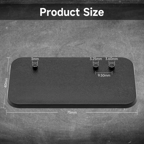 Vista 3 de EBCO - Base de plástico para figura de acción de 50 piezas, soporte de soporte para modelo de clavijas múltiples para 6 pulgadas, serie negra