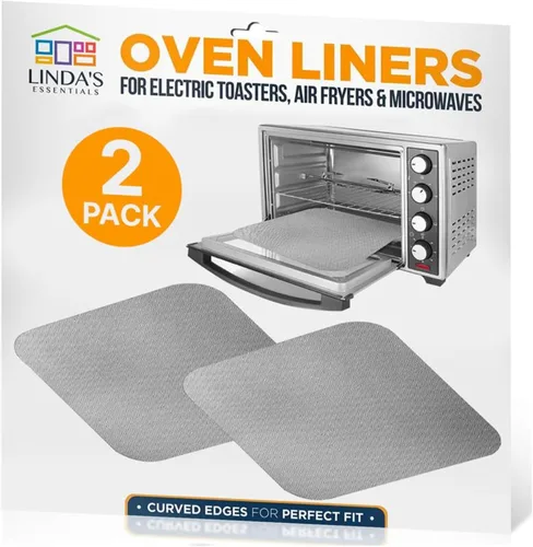 Vista 11 de Revestimientos para horno tostador para la parte inferior del horno (paquete de 2) revestimientos reutilizables antiadherentes resistentes al calor