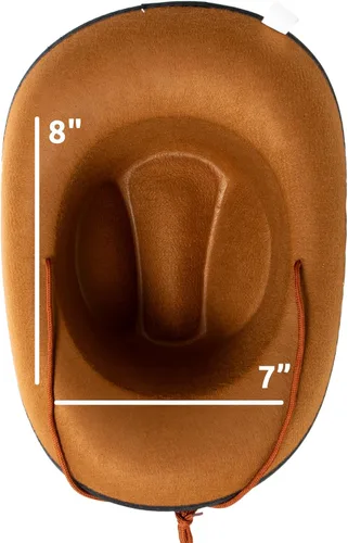 Vista 5 de Sombrero de vaquero con tachuelas de fieltro - Unisex