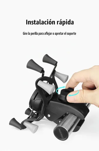 Vista 3 de Strg Soporte de teléfono con abrazadera para rieles de 0.7" a 1.35