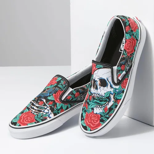Vista 4 de Vans - Tenis unisex de caña baja, clásicos, de meter