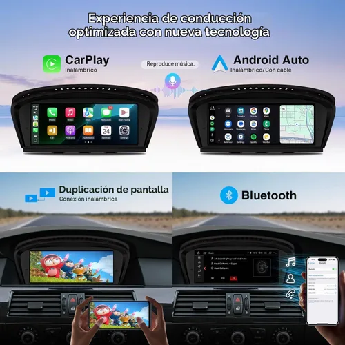 Vista 4 de XTRONS - Estéreo de coche de 8.8 pulgadas para BMW E90-E93/E60-E61 M5 (2005-2008), sistema CCC Android 14 Octa Core Head Unit 4+64GB, Support