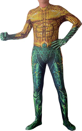 Vista 2 de Halloween Superhero Costume Cosplay Suit Zentai Jumpsuit 3D Spandex